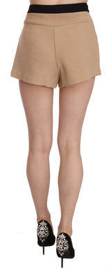 Chic Beige Mid Winist Mini Shorts