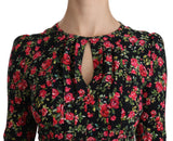 Robe de longueur florale de viscose de viscose A-line