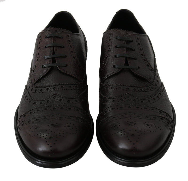 Elegante Herren Leder Derby -Kleiderschuhe