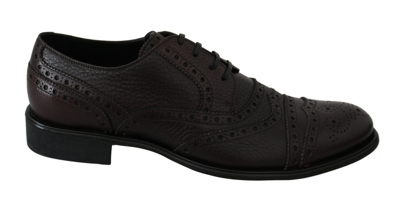 Elegante Herren Leder Derby -Kleiderschuhe