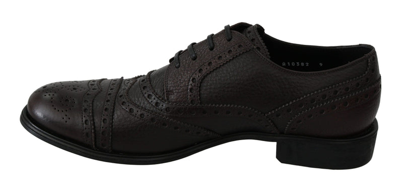 Elegante Herren Leder Derby -Kleiderschuhe