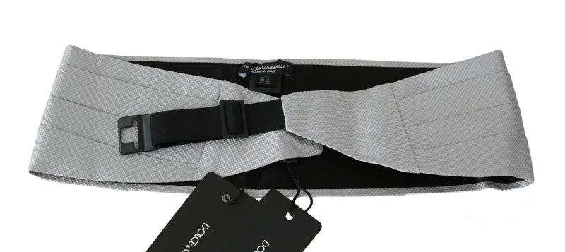 Elegante seda gris Cummerbund