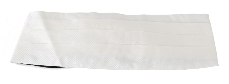 Cummerbund de soie blanche élégante