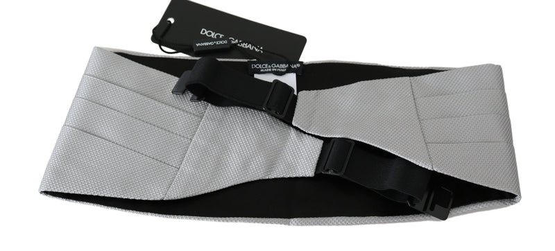 Elegante seda gris Cummerbund