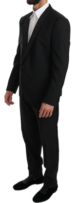 Elegante set di abiti martini in forma Black Slim Fit