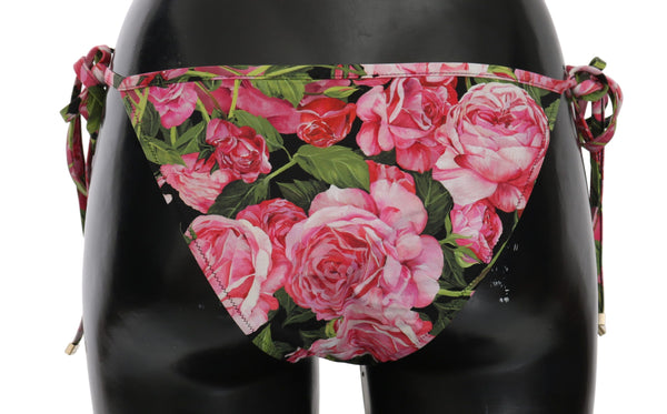 Élégant bas de bikini motif rose