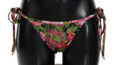 Élégant bas de bikini motif rose