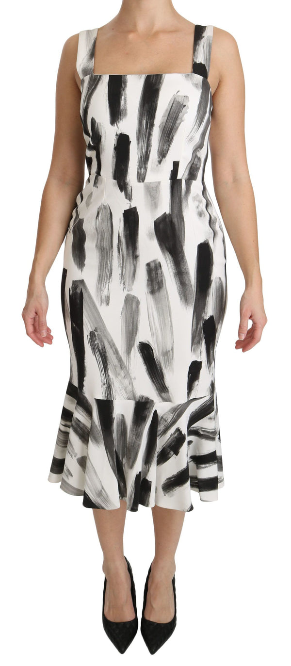 Robe midi de gaine monochrome chic