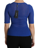 Elegante blaue Bluse