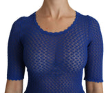 Elegante blaue Bluse