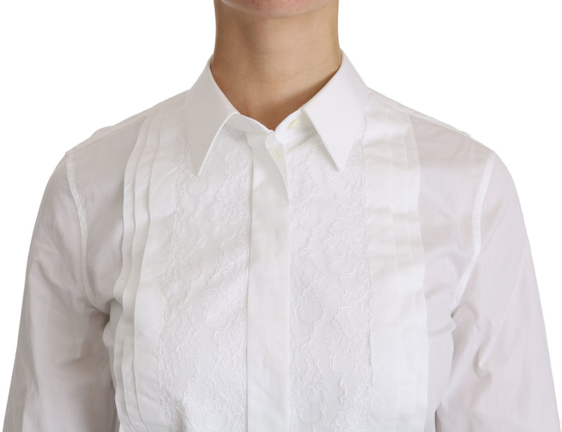 Elegante tapa de polo de manga larga con cuello blanco con cuello blanco