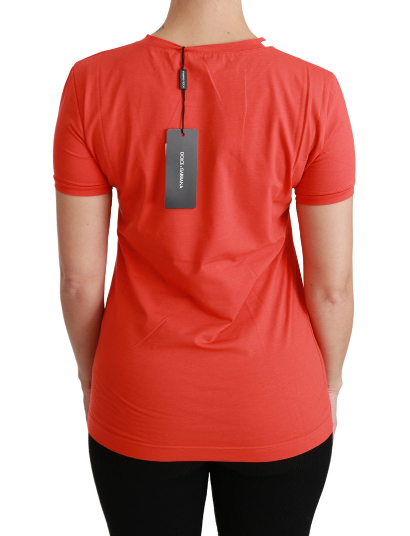 Elegantes rotes Besatzungsmitglied Kurzarm Tee