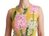 Sunshine Floral Creewnack Sleeveless Blouse