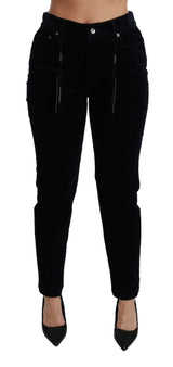 Chic Mid Taille Skinny Cord Jeans