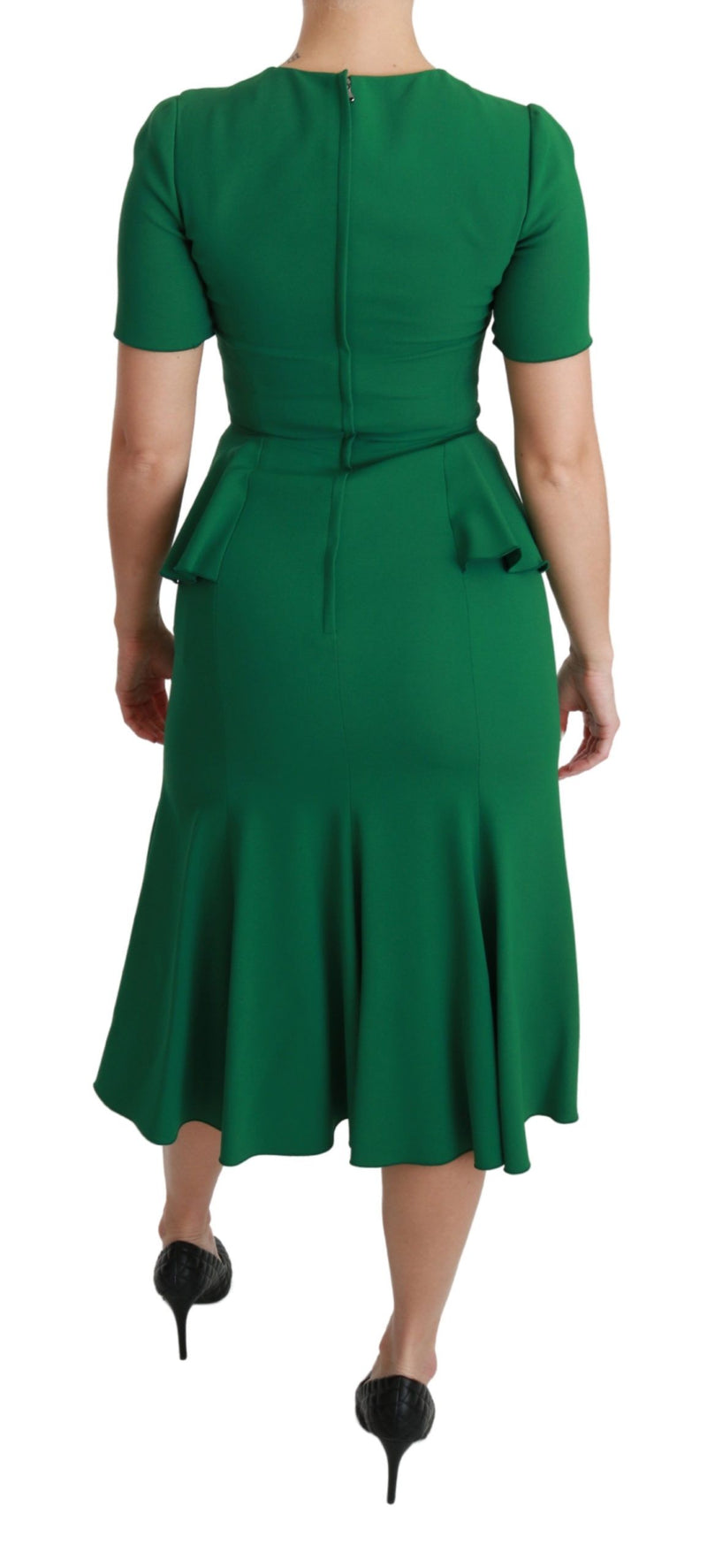 Robe midi de sirène verte enchantée