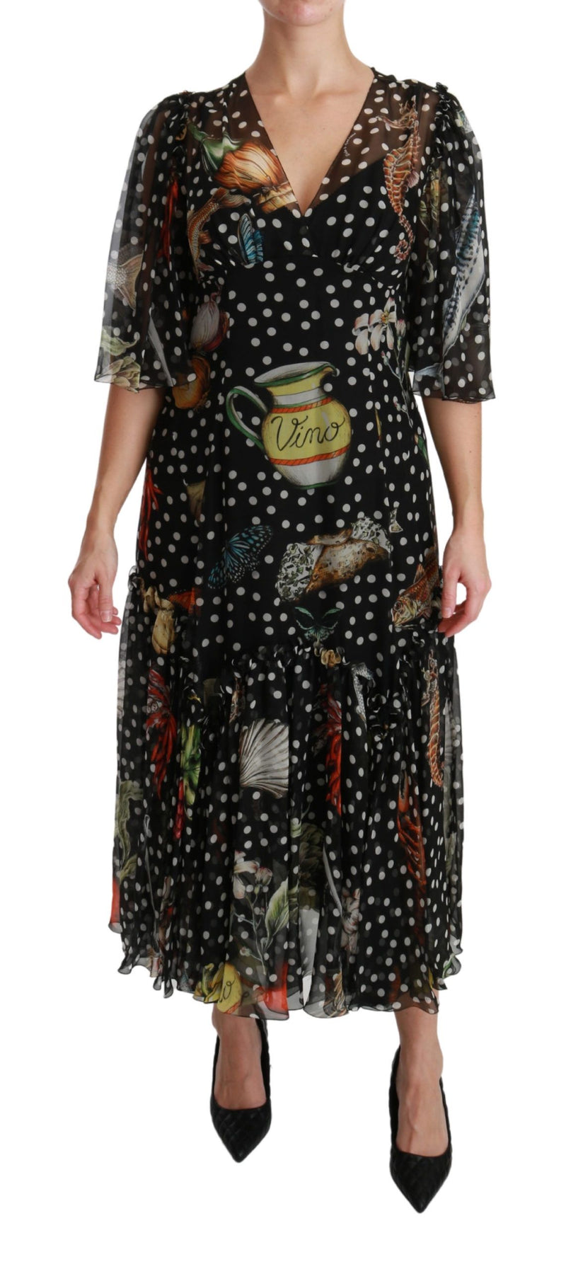 Robe maxi élégante en soie en soie