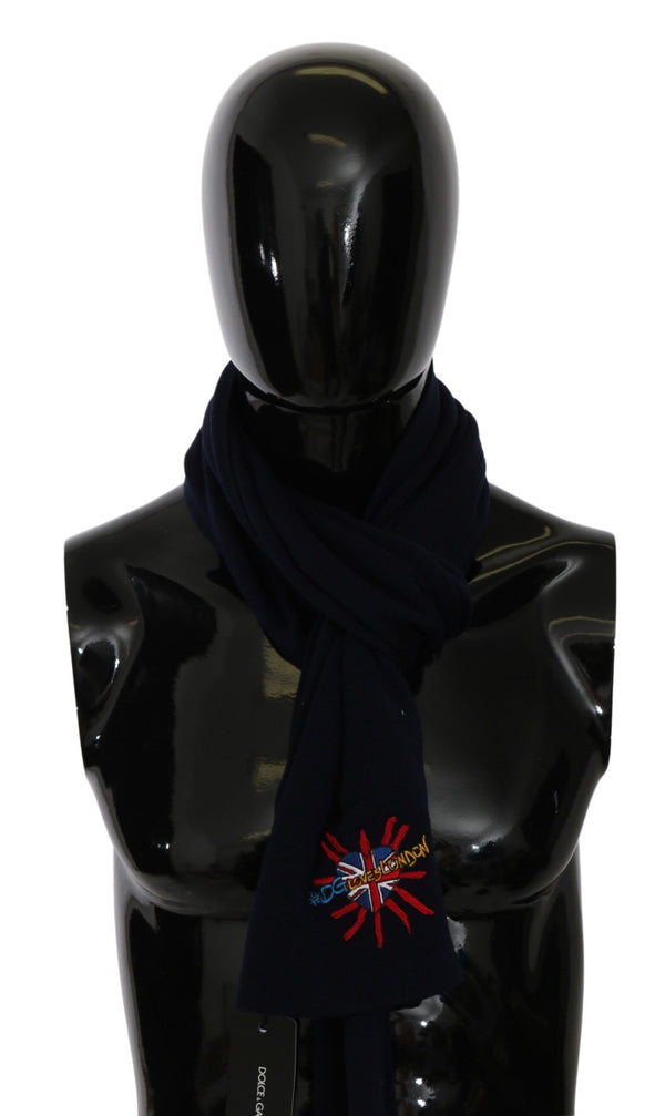 Elegant Virgin Wool Men's Scarf