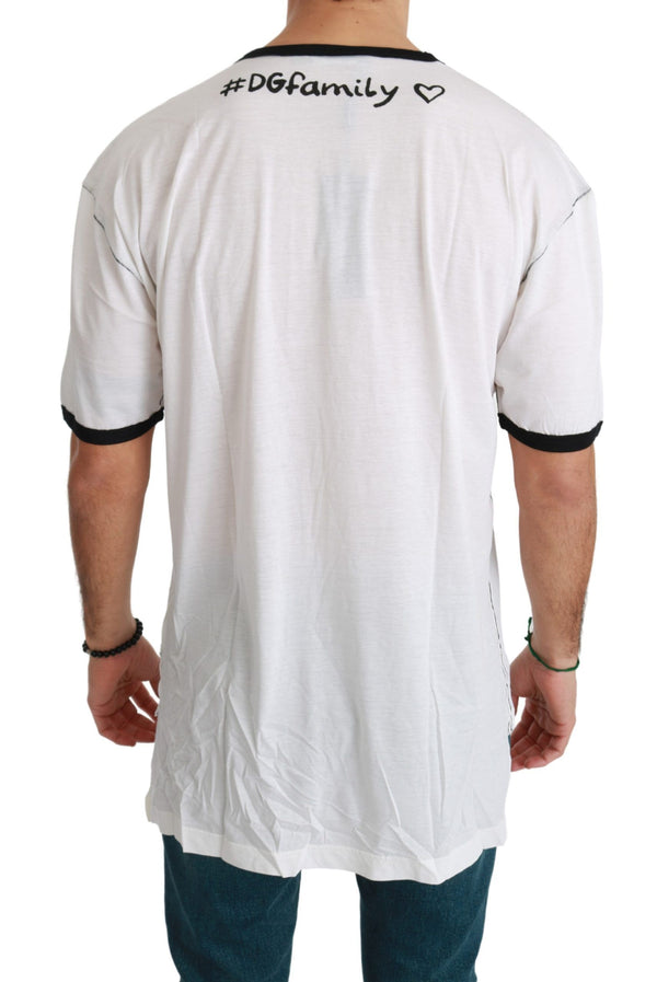 T-shirt masculin élégant en soie blanche blanc