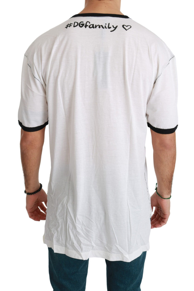 Camiseta de hombre de mezcla blanca de seda blanca