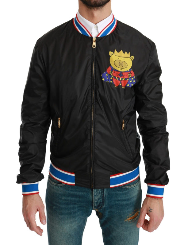 Elegante mehrfarbige Motiv -Bomberjacke