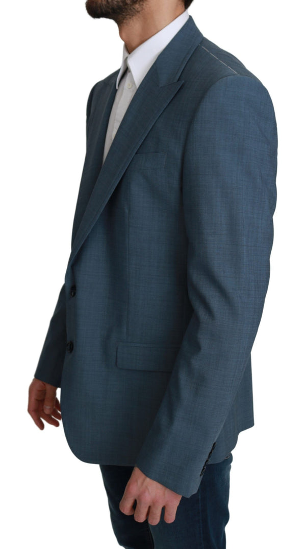 Elegantes hellblaues schlankes Fit Blazer