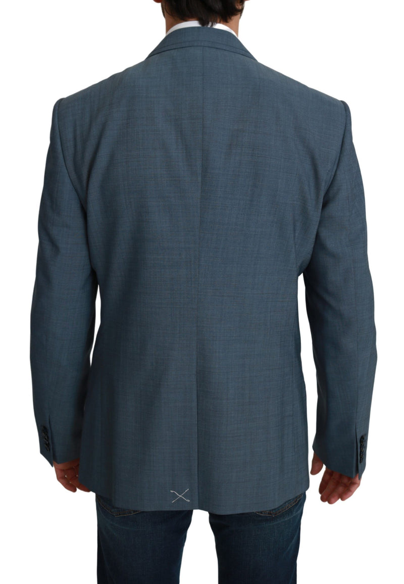 Blazer élégant en bleu clair slim fit