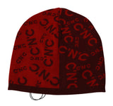 Mezcla de lana de gorro rojo elegante