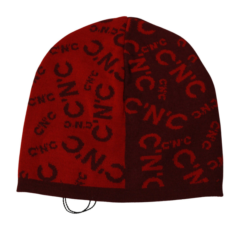 Mélange de laine de bonnet rouge chic