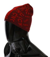 Mélange de laine de bonnet rouge chic