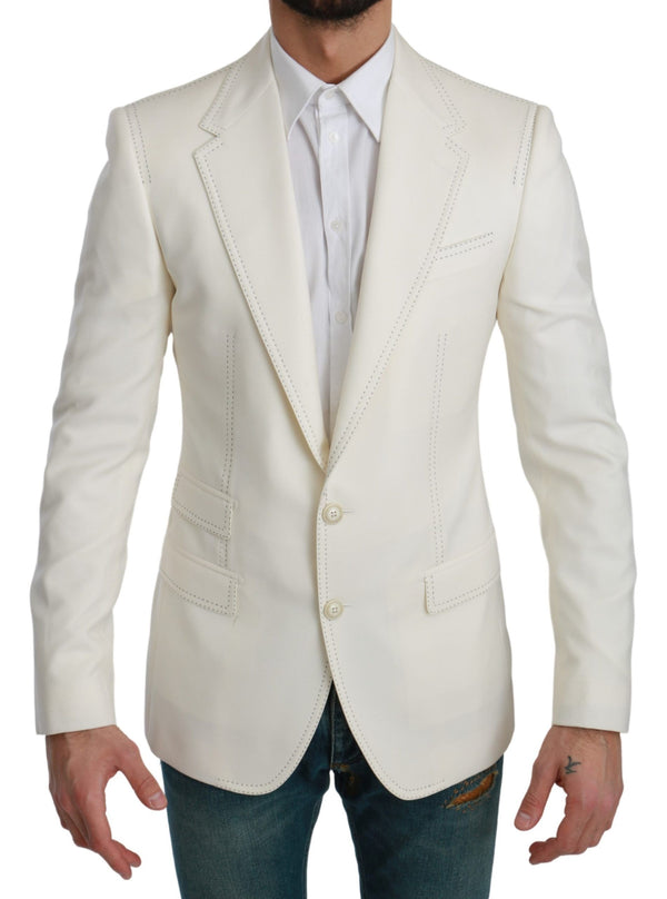 Κομψό Slim Fit Virgin Wool Blazer