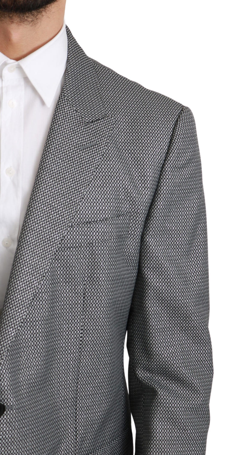 Elegante Pattern Fantasy Grey Slimt Blazer