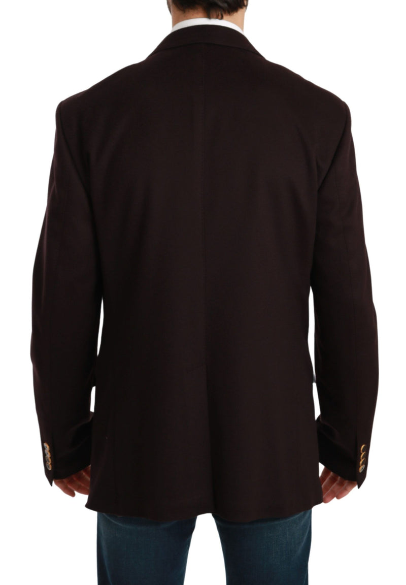 Elegante Bordeaux Taormina Cashmere Blazer