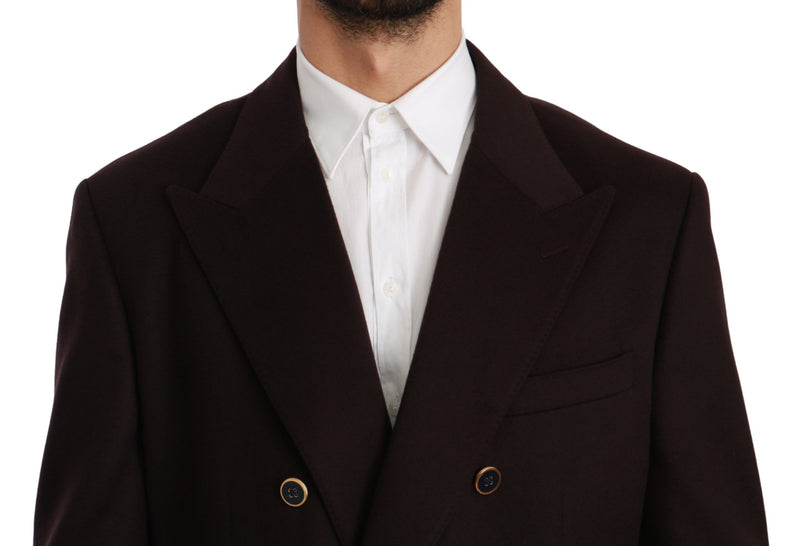 Elegante Burdeaux Taormina Cashmere Blazer