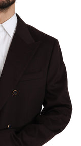 Elegante Bordeaux Taormina Cashmere Blazer