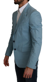 Blazer de motif fantastique bleu élégant