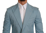 Blazer de motif fantastique bleu élégant