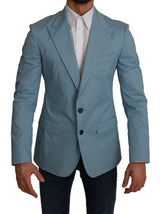 Blazer de motif fantastique bleu élégant