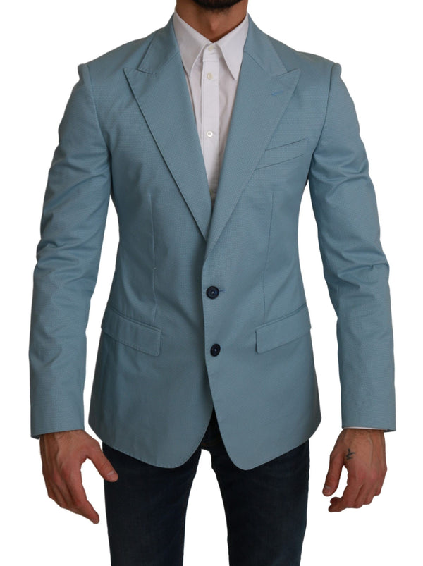 Elegantes blaues Fantasy -Muster Blazer