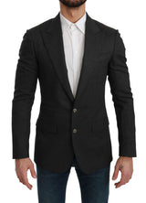 Elegante blazer formale grigio slim fit