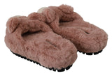 Chic Pink Bear House Slippers by D & G