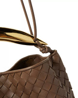 Medium Sardine Intrecciato Leather Shoulder Bag