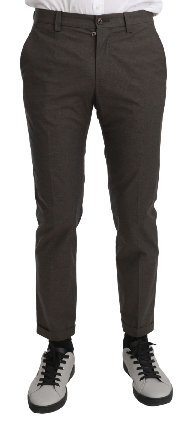 Elegant Brown Casual Pants