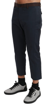 Pantaloni casual a strisce tagliate chic