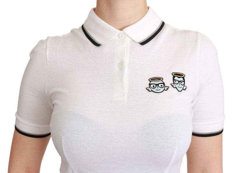 T-shirt brodé de polo chic ange