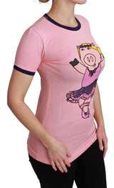 Camiseta Pink Newneck Año de la Pig.