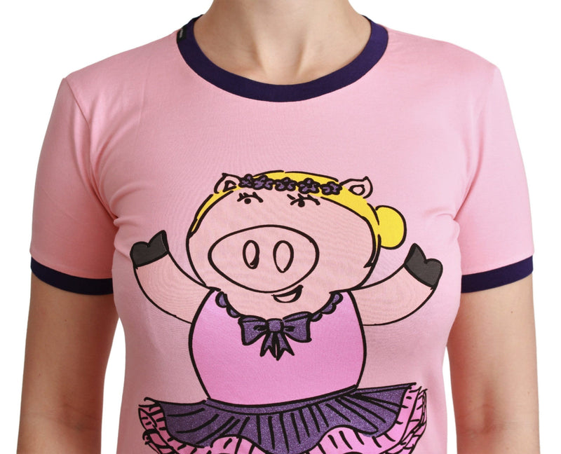 Camiseta Pink Newneck Año de la Pig.