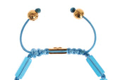 Elegantes blaues Opal- und Diamantarmband