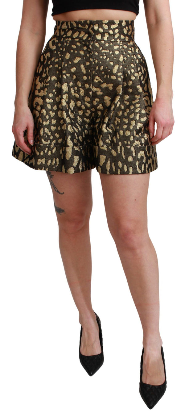 Shorts de luxe noir et or