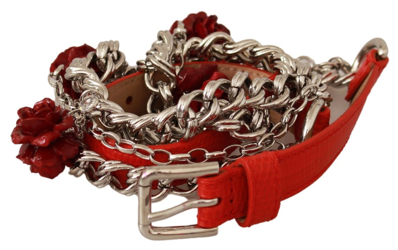 Ceinture de rose florale élégante en rouge vif