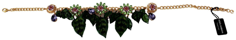 Elegante collar de encanto floral sicilia